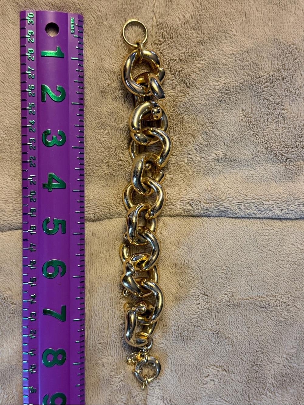 J. Crew Chunky Gold Link Bracelet
